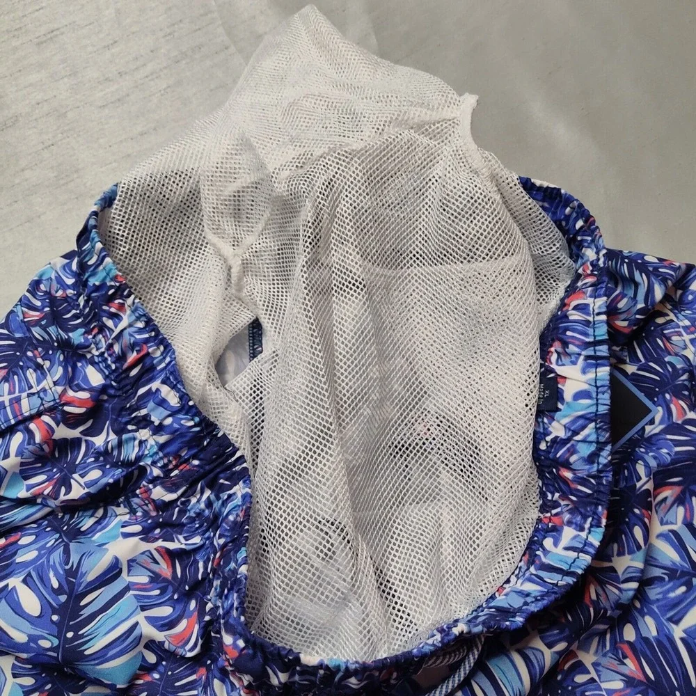 TAILORBYRD Men‎ Size XL Blue Leaf Allover Print Brief Lined 7